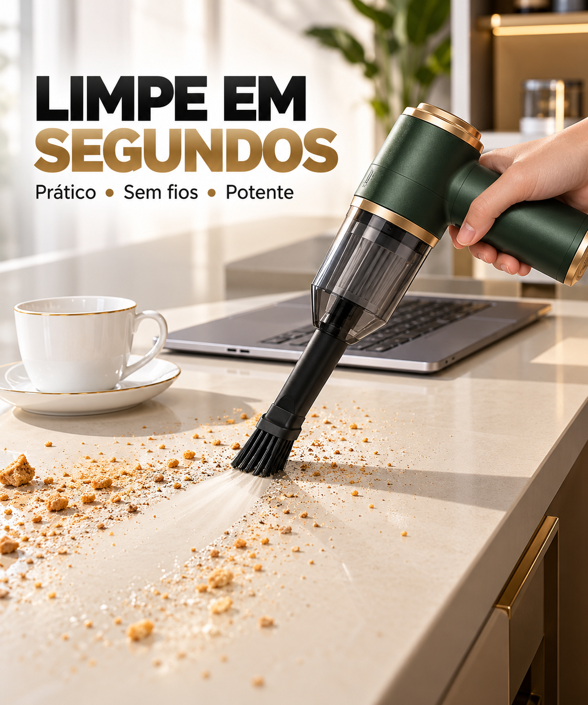Aspirador AEROVAC 2X™ Potência sem fios