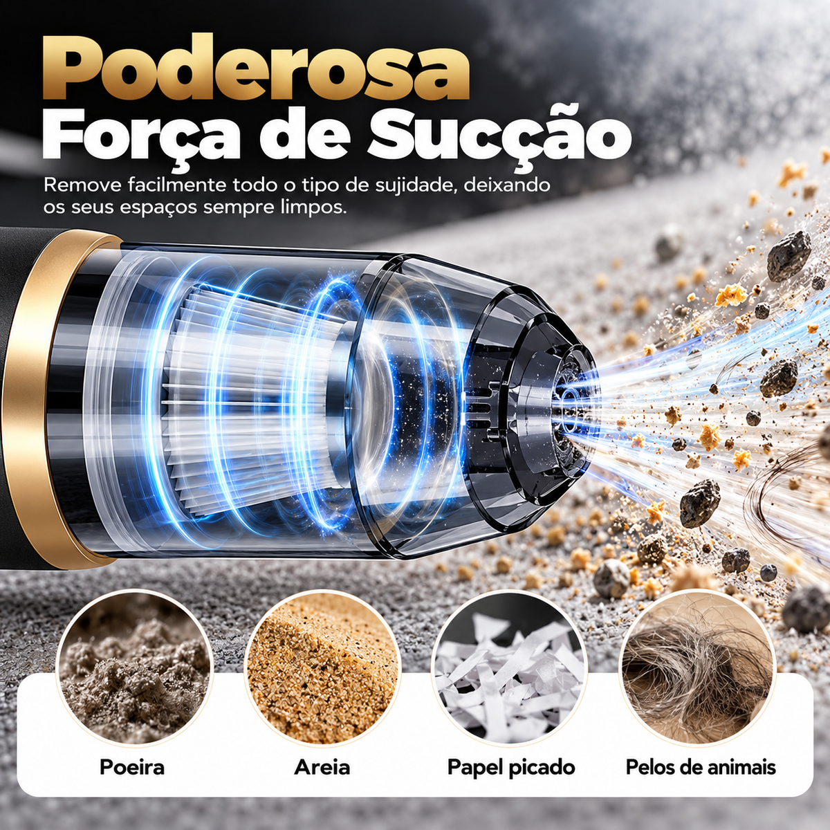 Aspirador AEROVAC 2X™ Potência sem fios